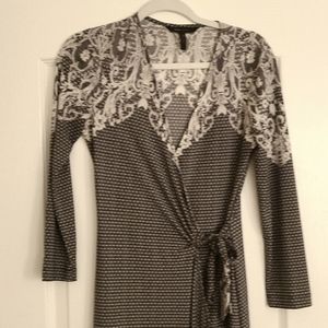 Bcbg maxazaria wrap dress in grey